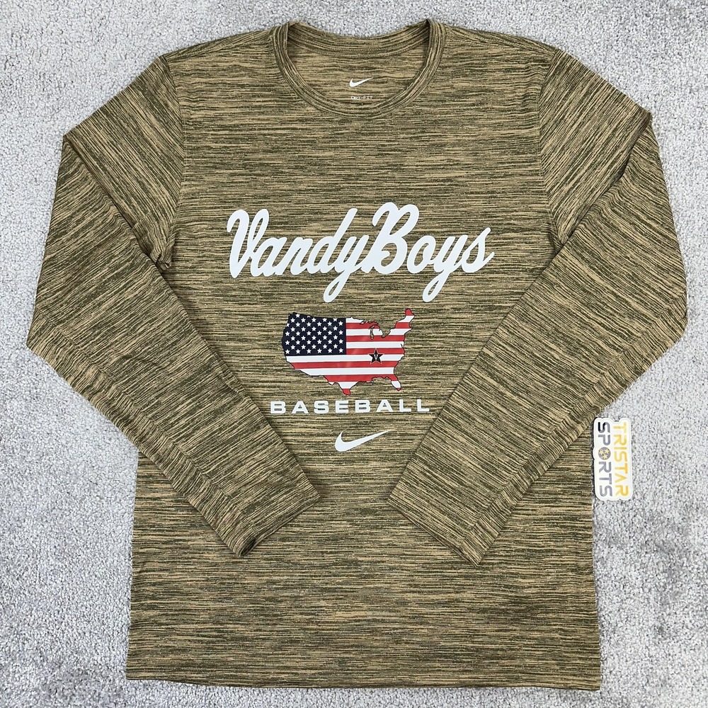 Vanderbilt Commodores Shirt Mens Small Baseball Nike Vandy Boys PE Team Issue